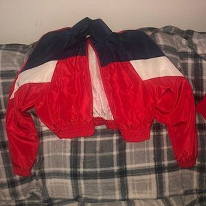 I’m selling this really cute cropped jacket